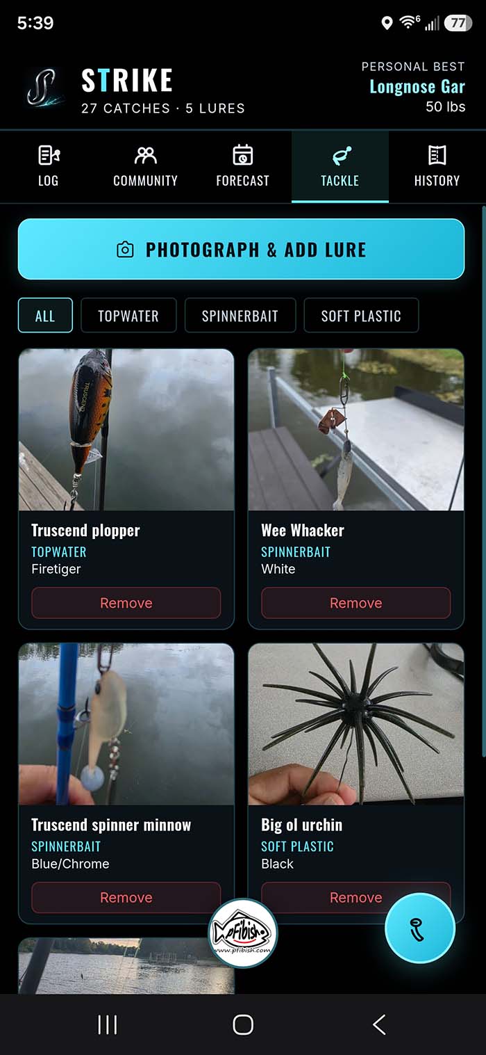 STRIKE — your tackle box